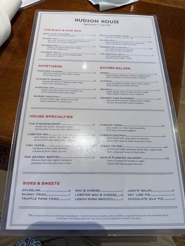 Hudson House Menu image 1
