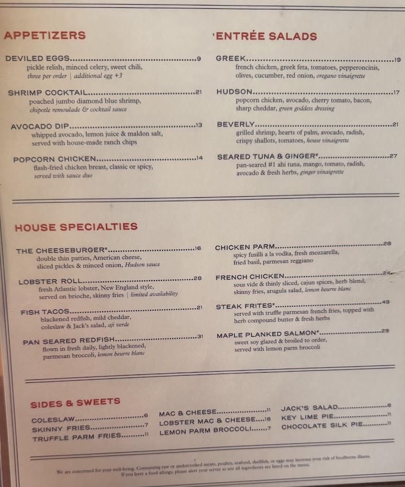 Hudson House Menu image 2